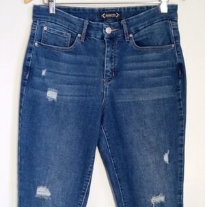 Nanette Lepore Belle High rise ankle skinny medium wash jeans